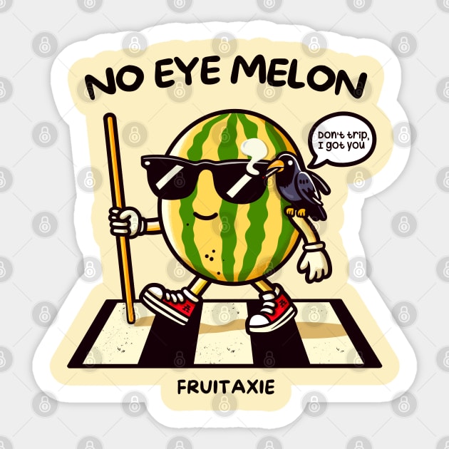 NO EYE MELON Sticker by Fabrik